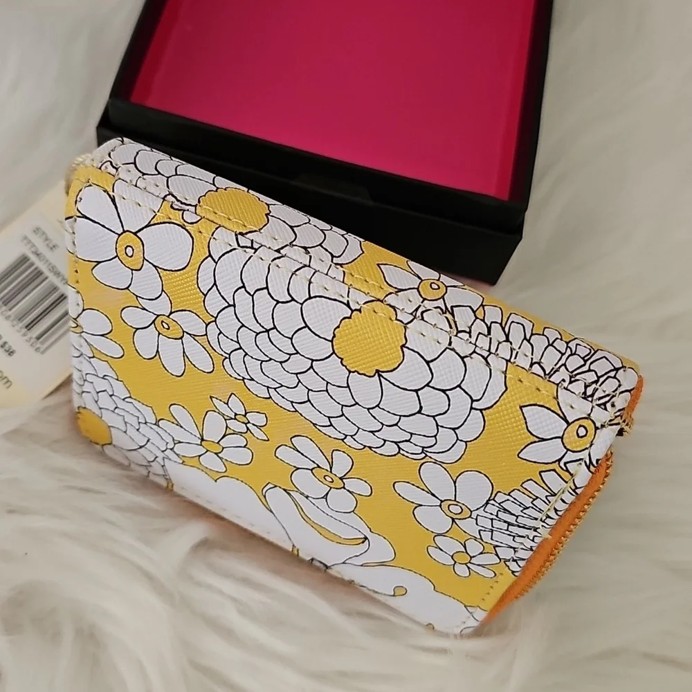 Trina Turk Yellow and White Floral Wallet - Picture 5 of 7
